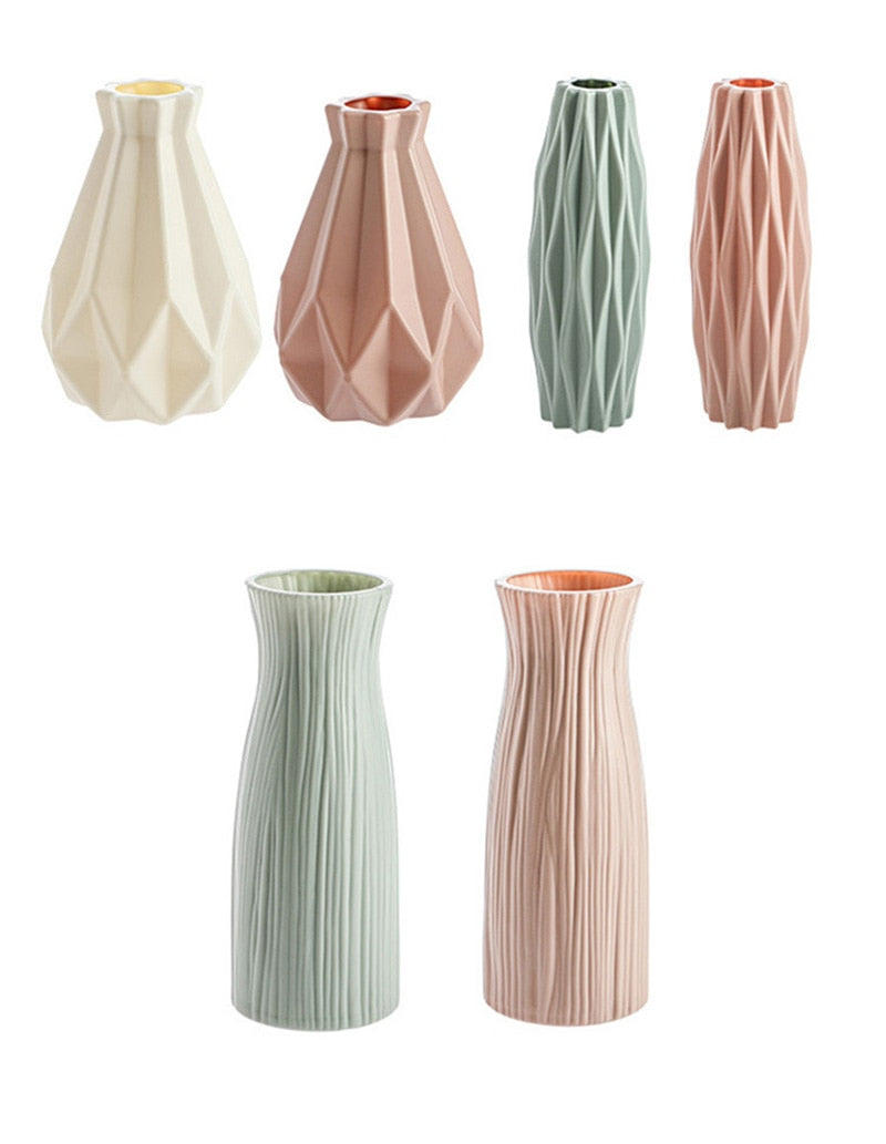 Modern Plastic Vase Decoration