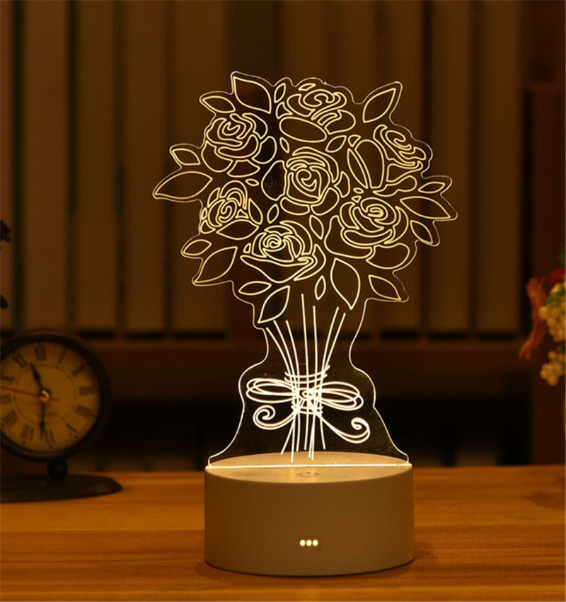 USB LED Night Light in Various Shapes