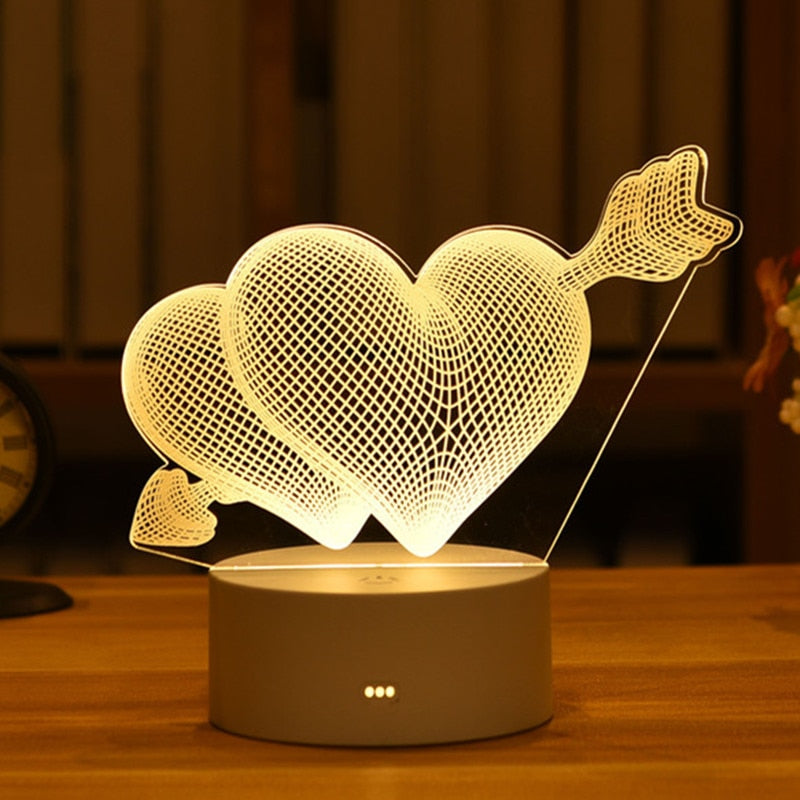 USB LED Night Light in Various Shapes