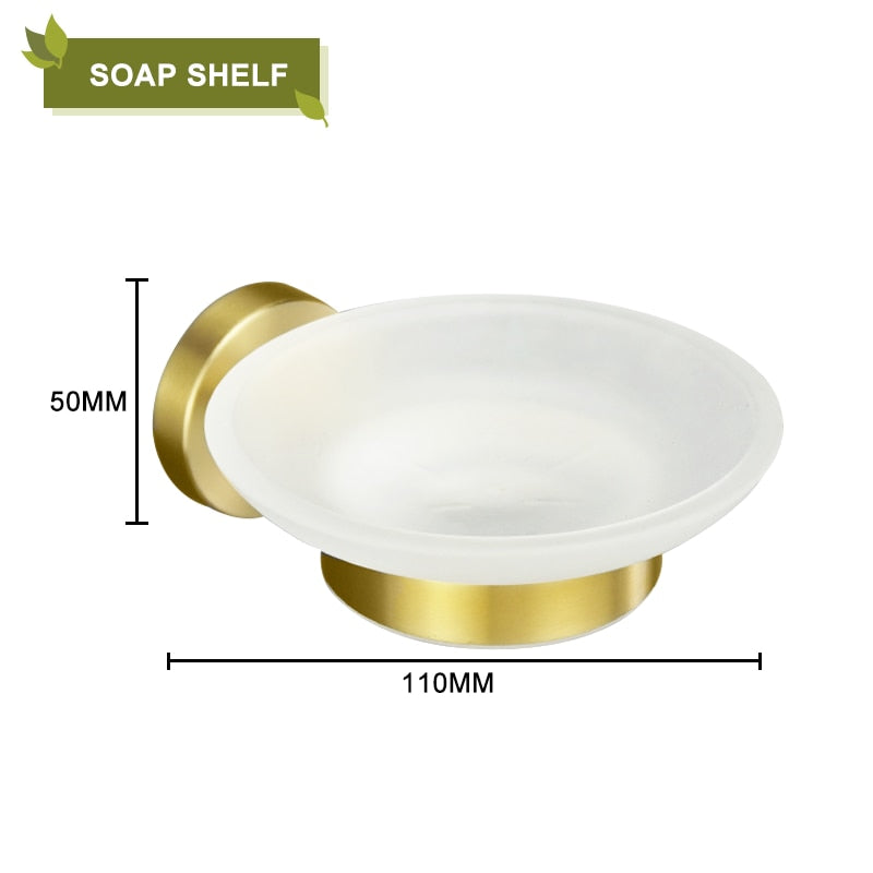 Brushed Gold Stainless Steel Bathroom Accessories