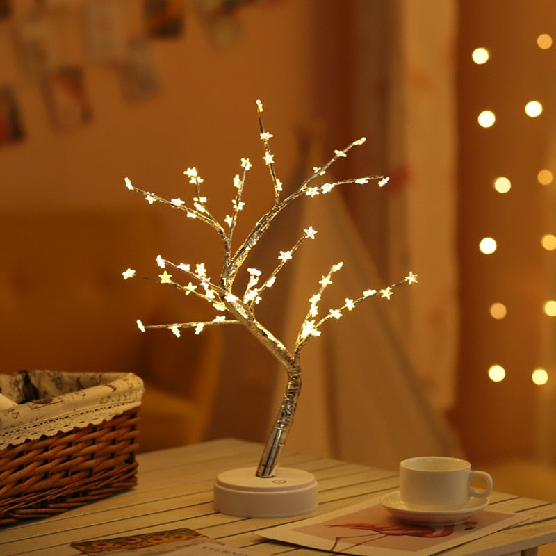 Tree Light, Easter Day Gift,DIY Artificial Tree Lamp for Bedroom