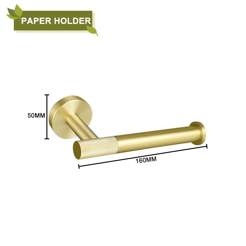 Brushed Gold Stainless Steel Bathroom Accessories