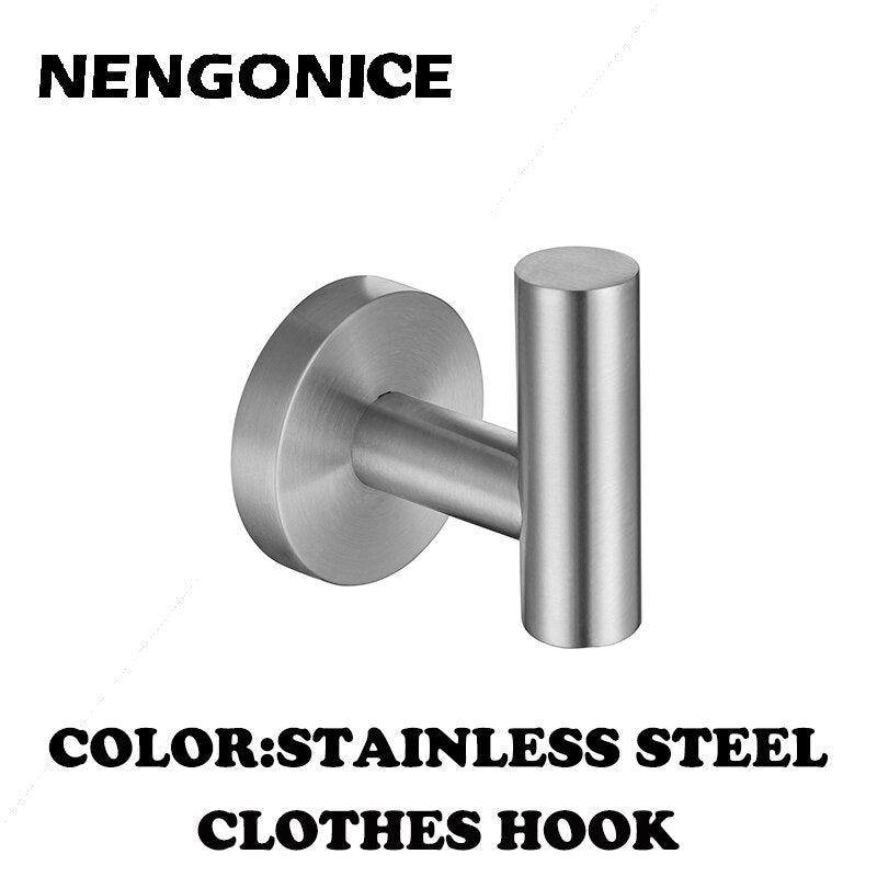 Stainless Steel Brushed Black Polished Towel Bathroom Accessories