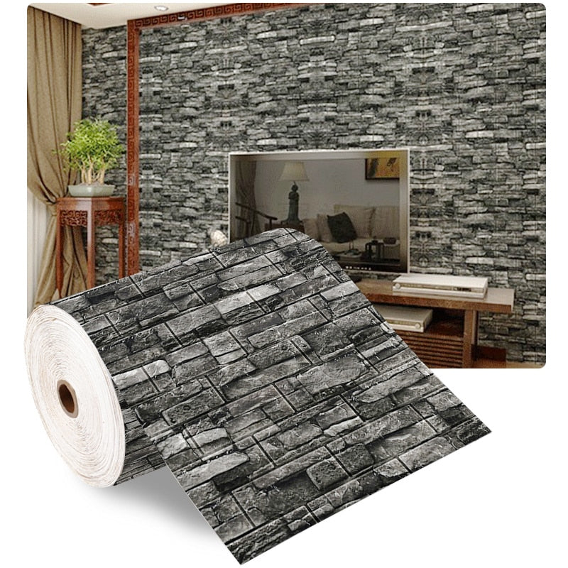 Faux Brick Self Adhesive Wall Stickers