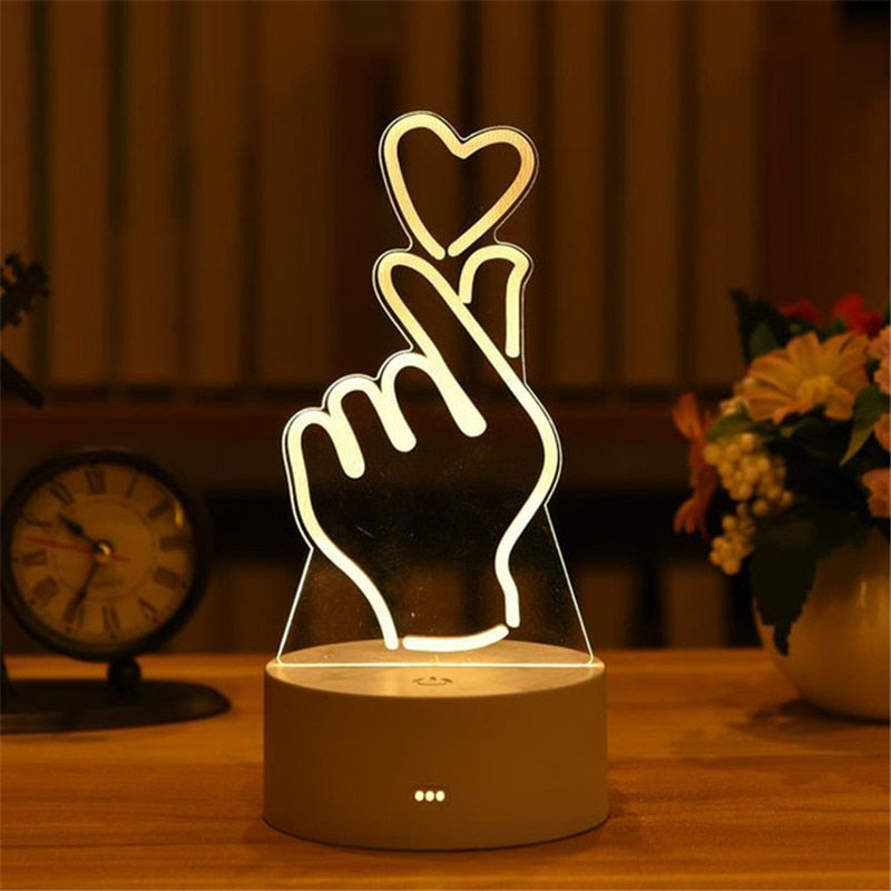 USB LED Night Light in Various Shapes