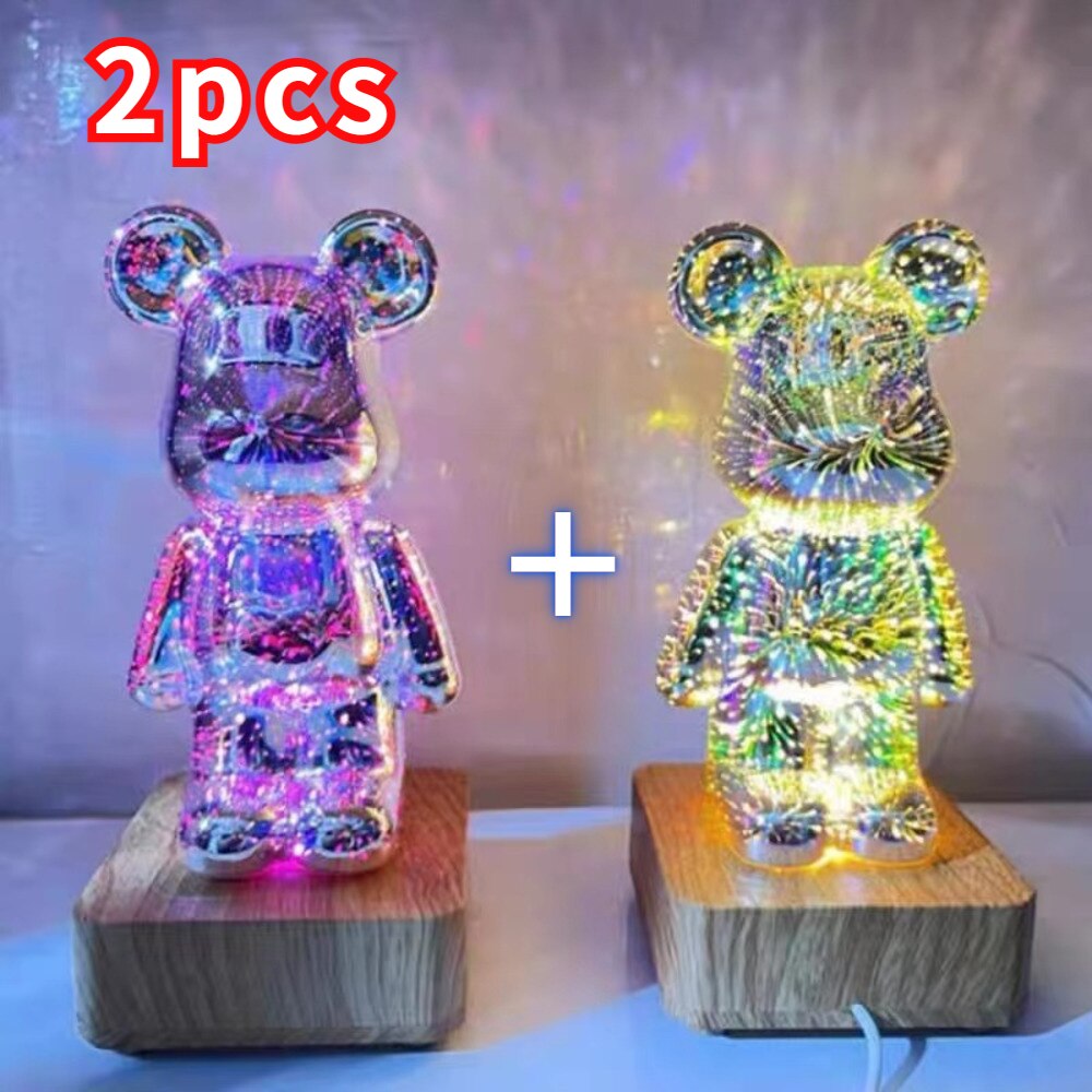 Bear Night Light Projection with USB Charging