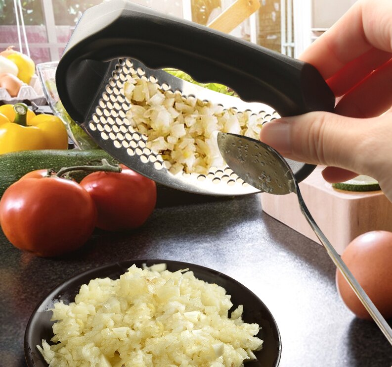 Stainless Steel Garlic Press Manual Garlic Mincer Chopping