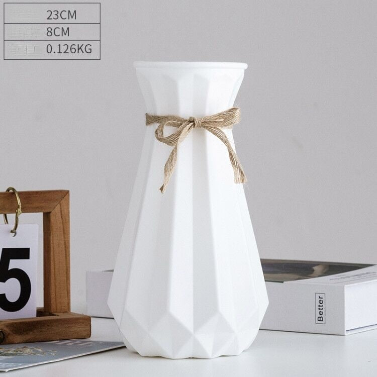 Sleek Plastic Flower Vase