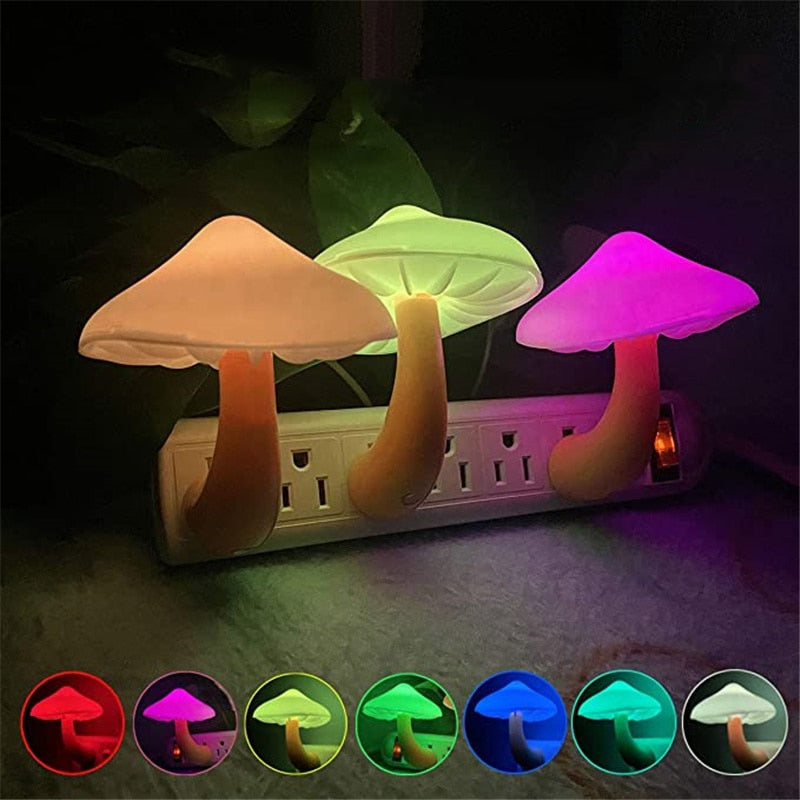 LED Mushroom shaped Automatic Night Light