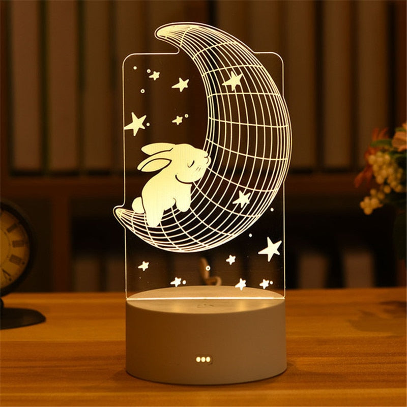 USB LED Night Light in Various Shapes