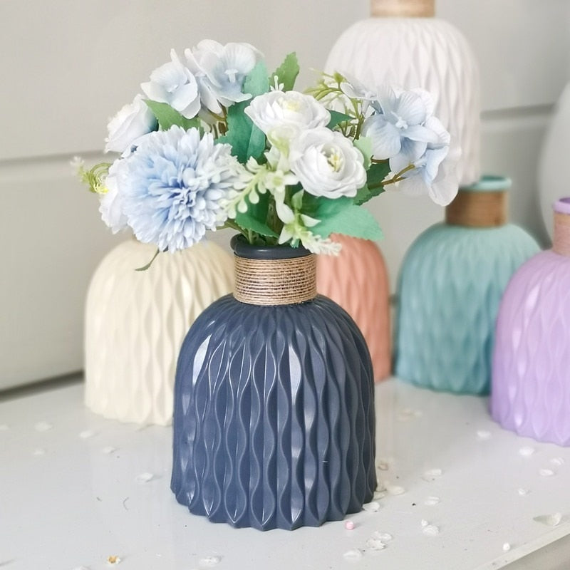 Sleek Plastic Flower Vase