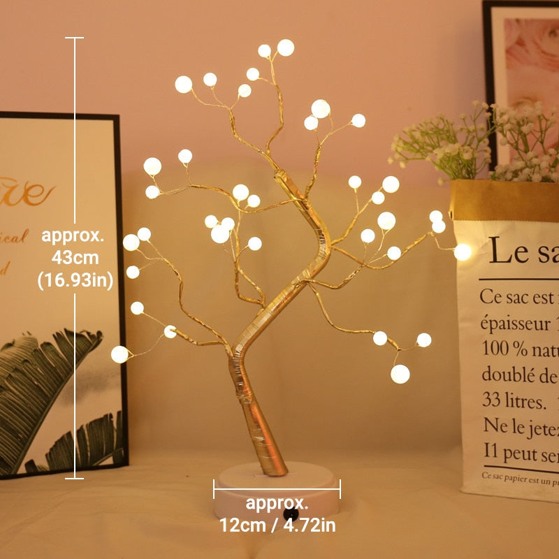 Tree Light, Easter Day Gift,DIY Artificial Tree Lamp for Bedroom