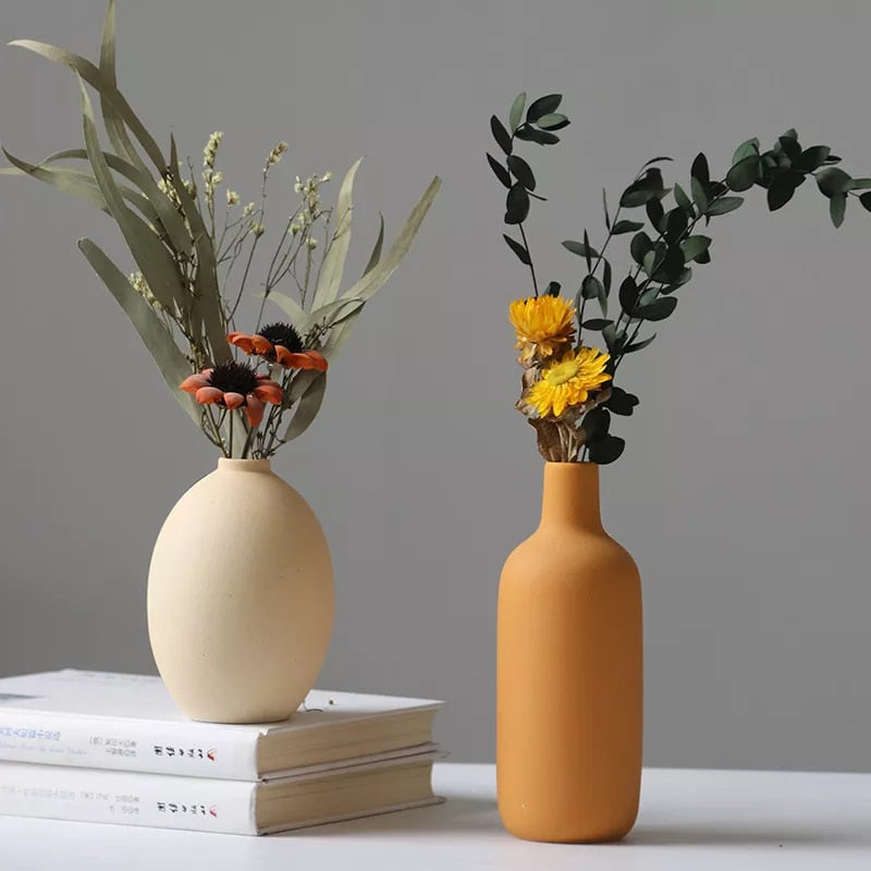 Coloured Porcelain Vases