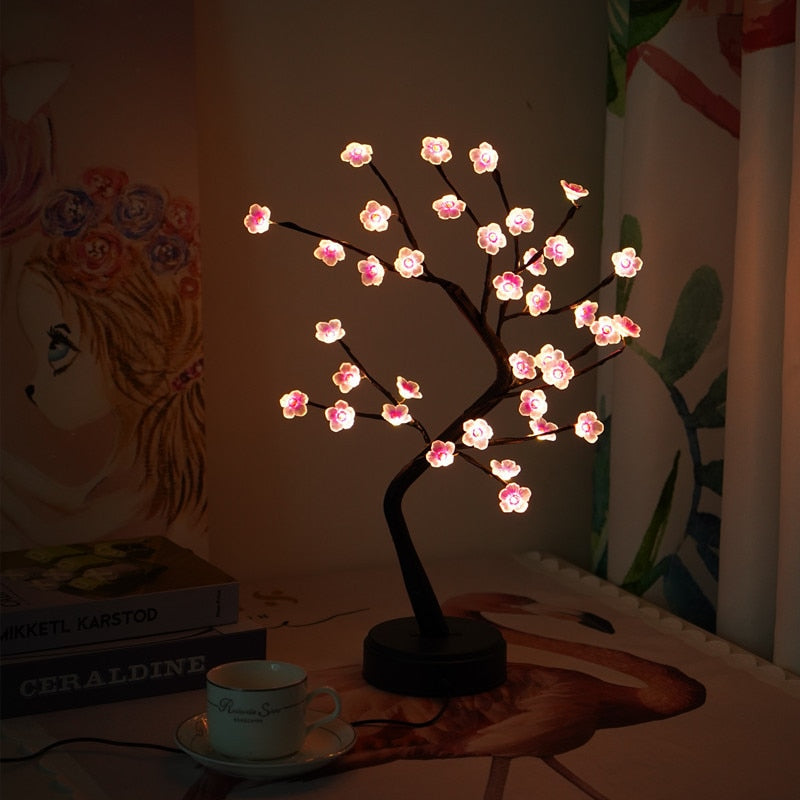 Tree Light, Easter Day Gift,DIY Artificial Tree Lamp for Bedroom