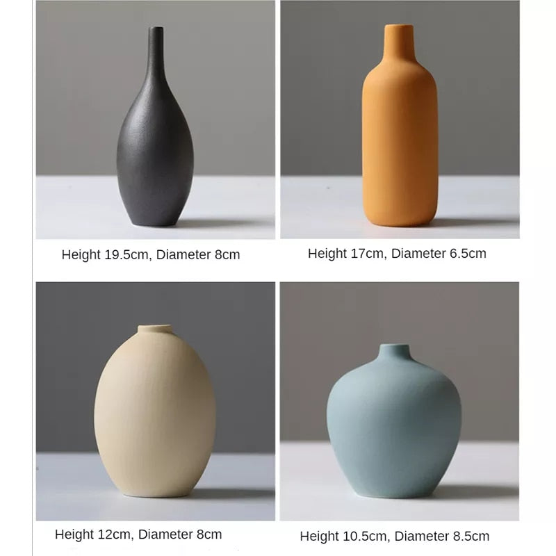 Coloured Porcelain Vases