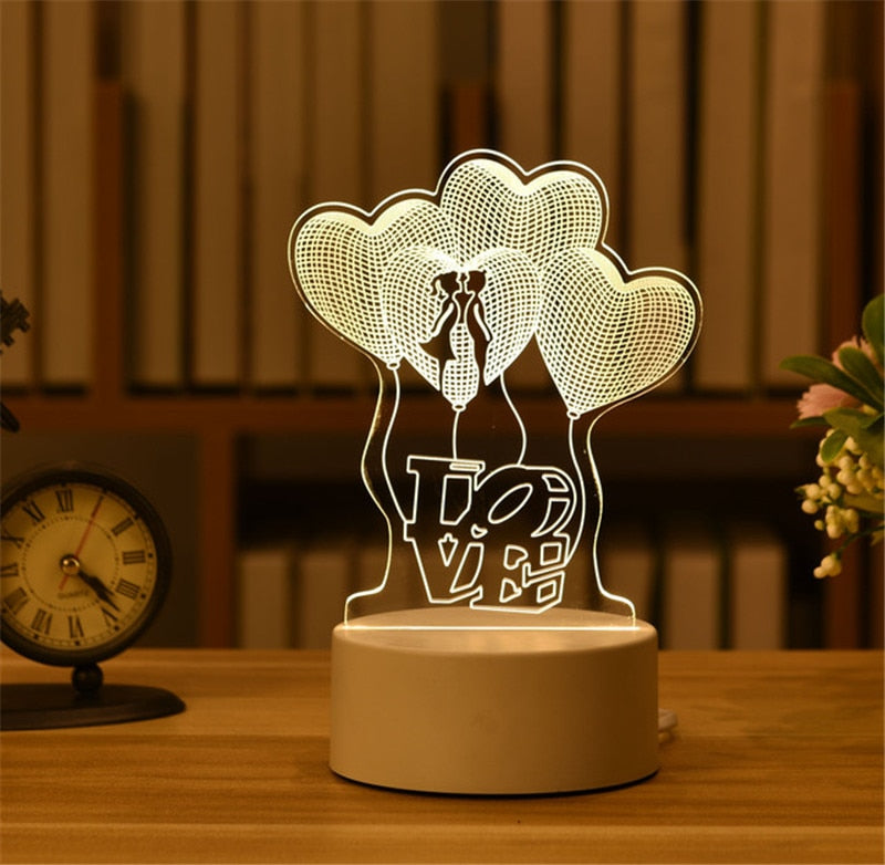 USB LED Night Light in Various Shapes