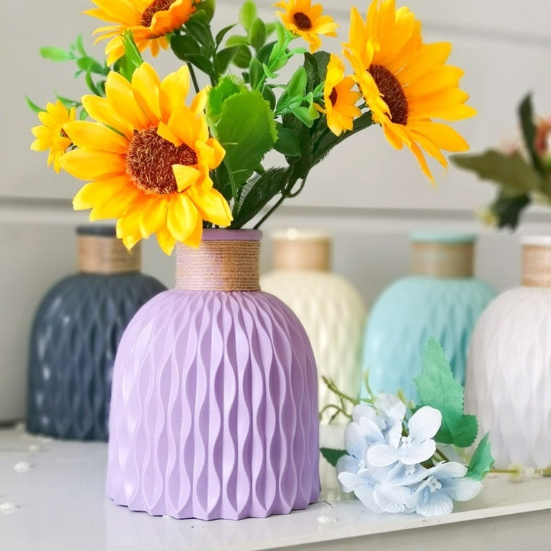 Sleek Plastic Flower Vase