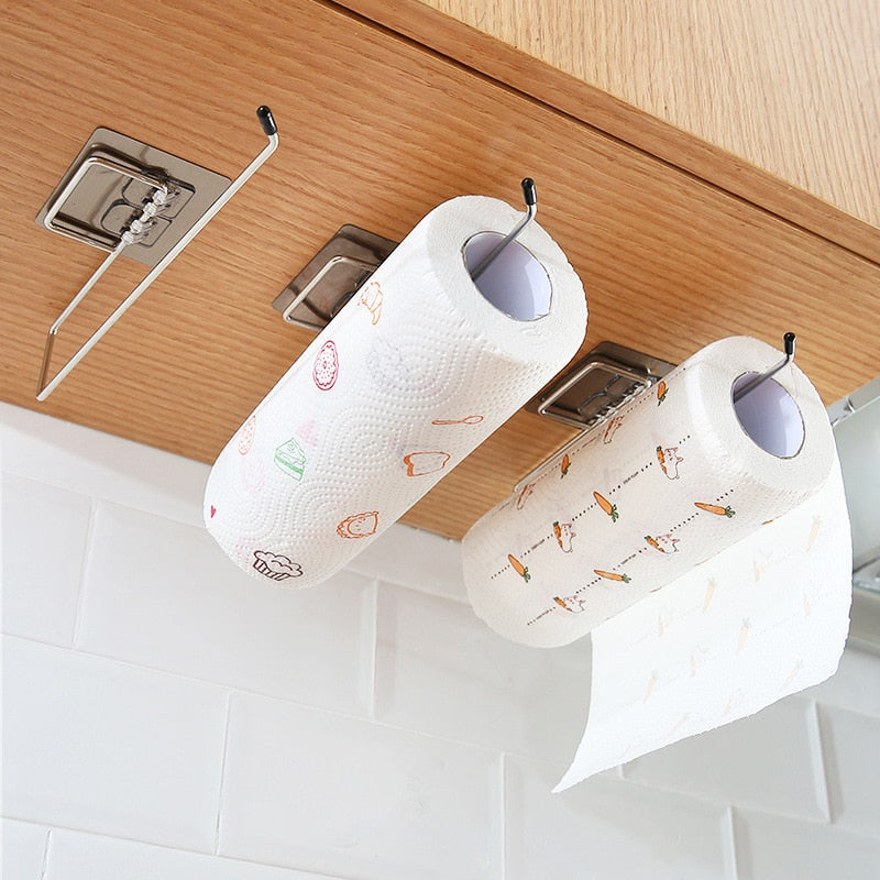 Toilet Paper Holder Bathroom Storage Paper Towel Holder Kitchen