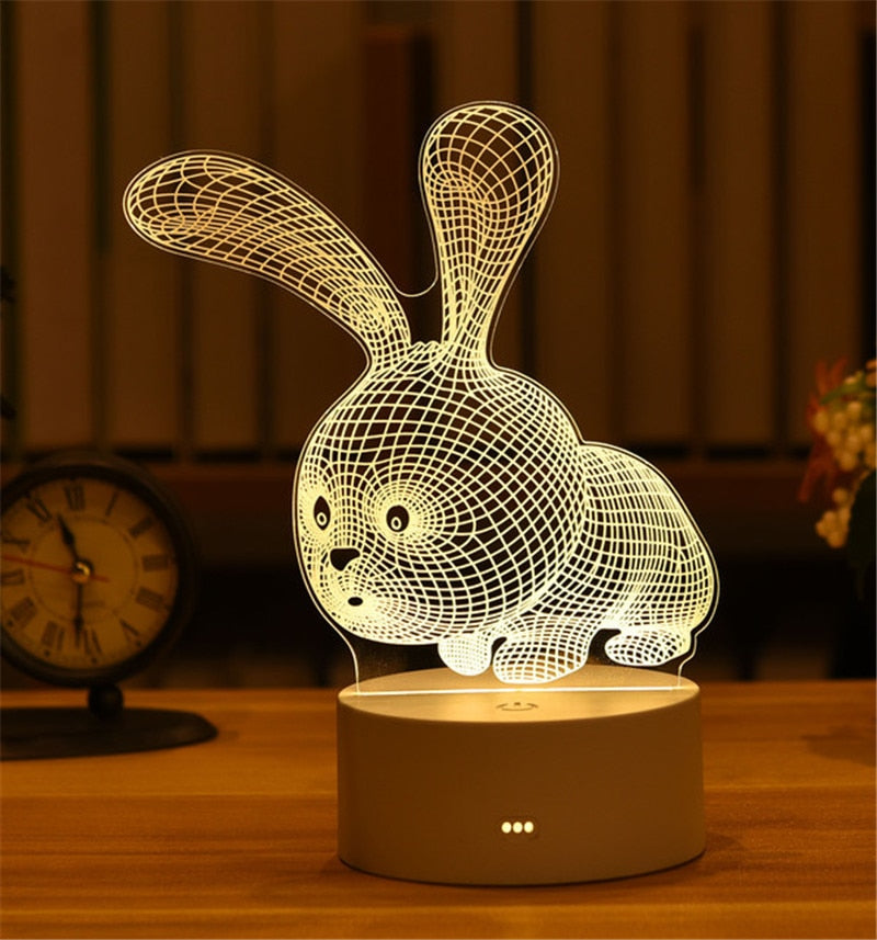 USB LED Night Light in Various Shapes