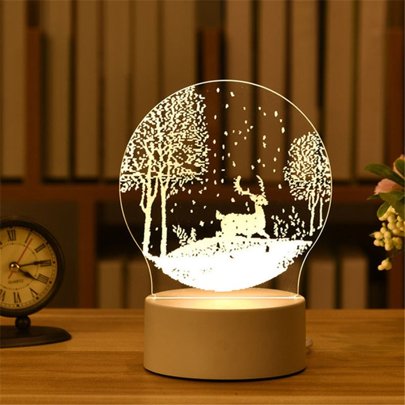 USB LED Night Light in Various Shapes