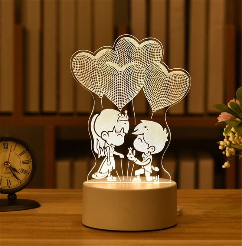 USB LED Night Light in Various Shapes