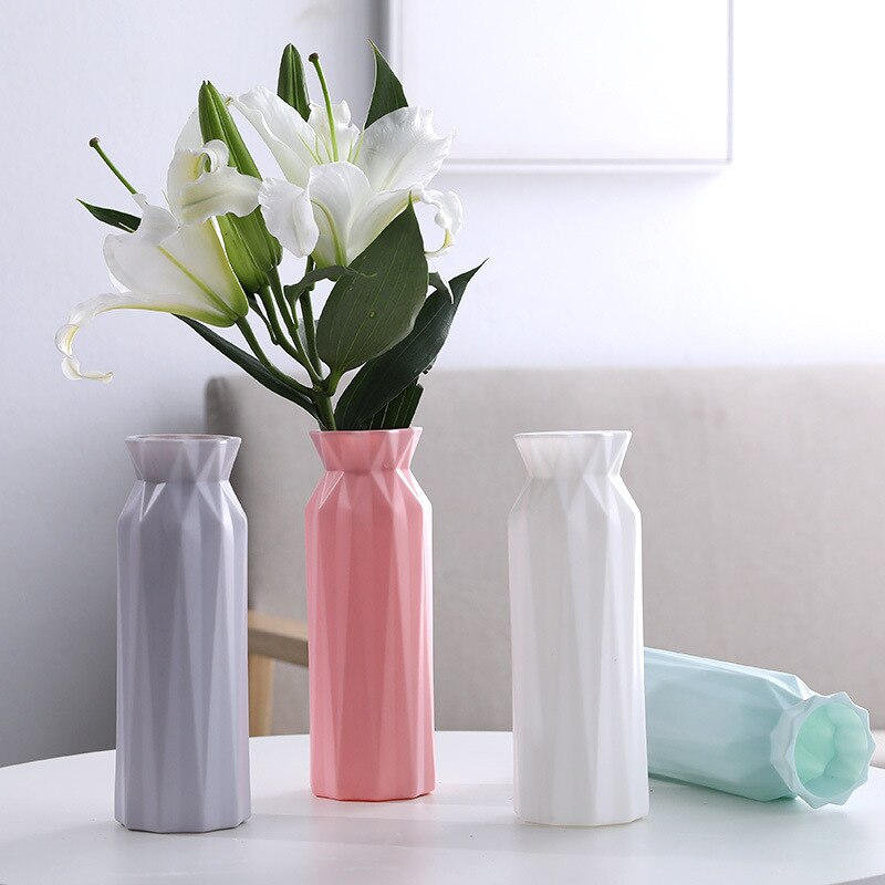 Sleek Plastic Flower Vase