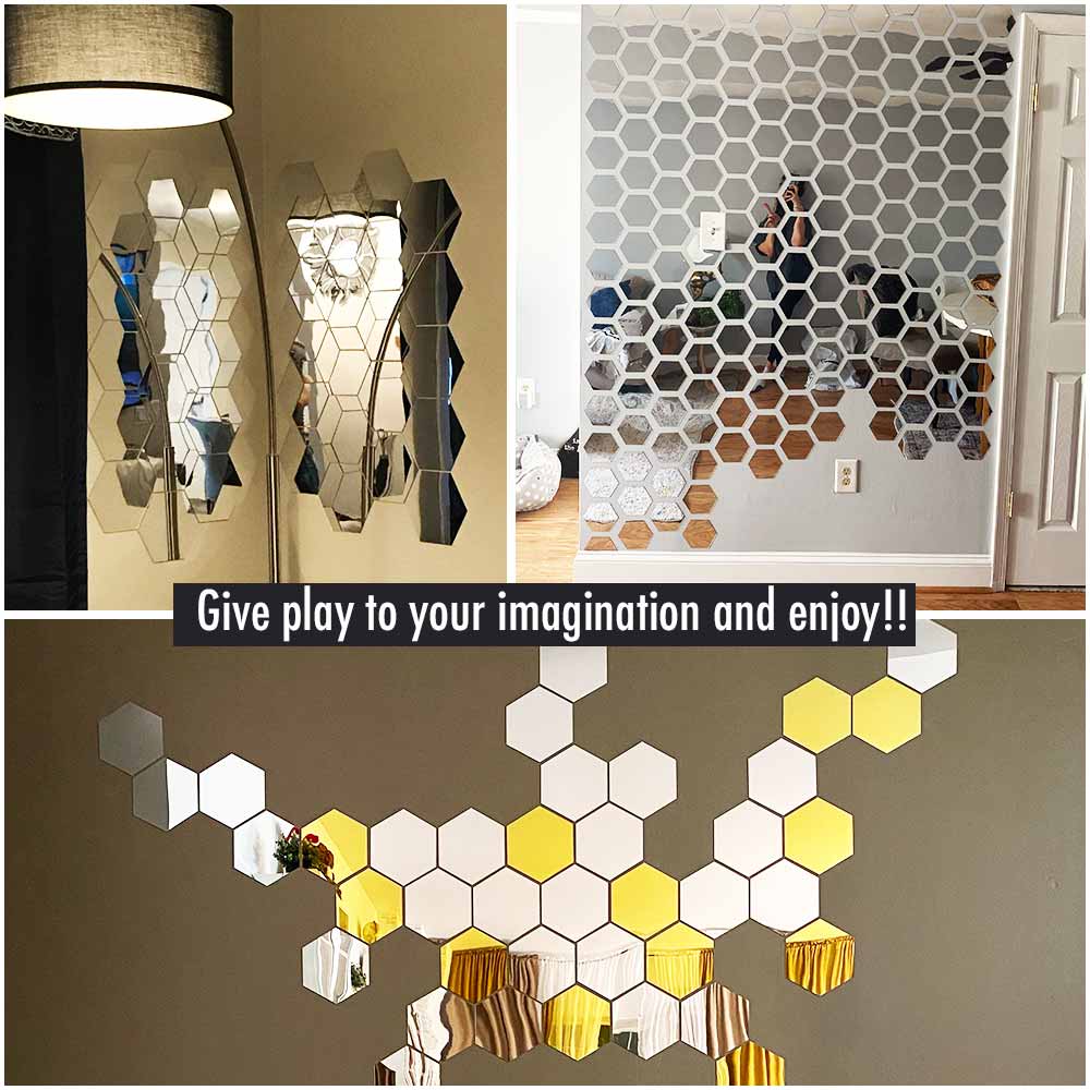 Self Adhesive Decorative Wall Mirrors Stickers