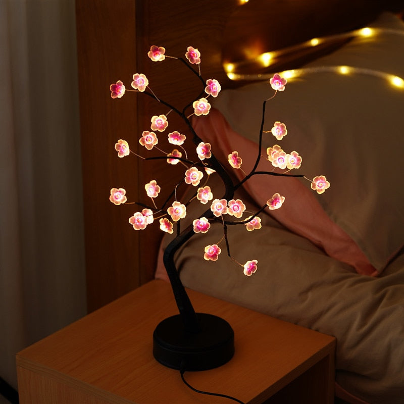 Tree Light, Easter Day Gift,DIY Artificial Tree Lamp for Bedroom