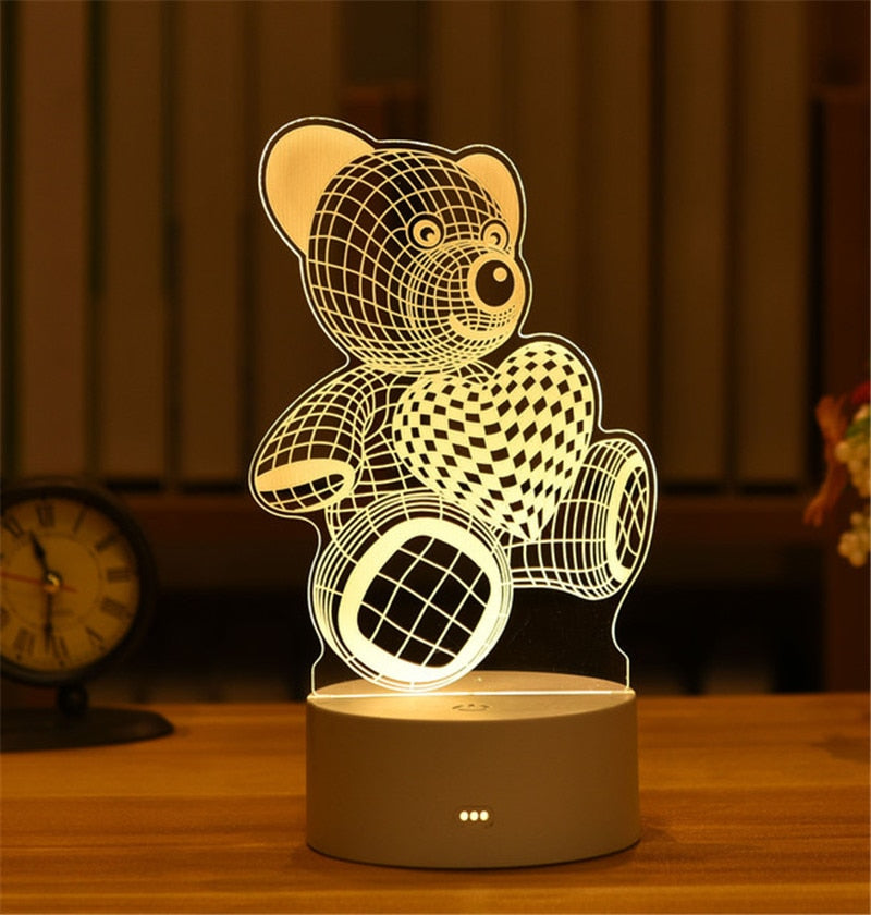 USB LED Night Light in Various Shapes