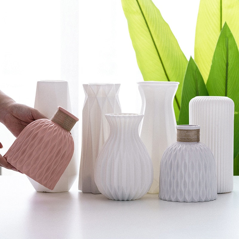 Sleek Plastic Flower Vase