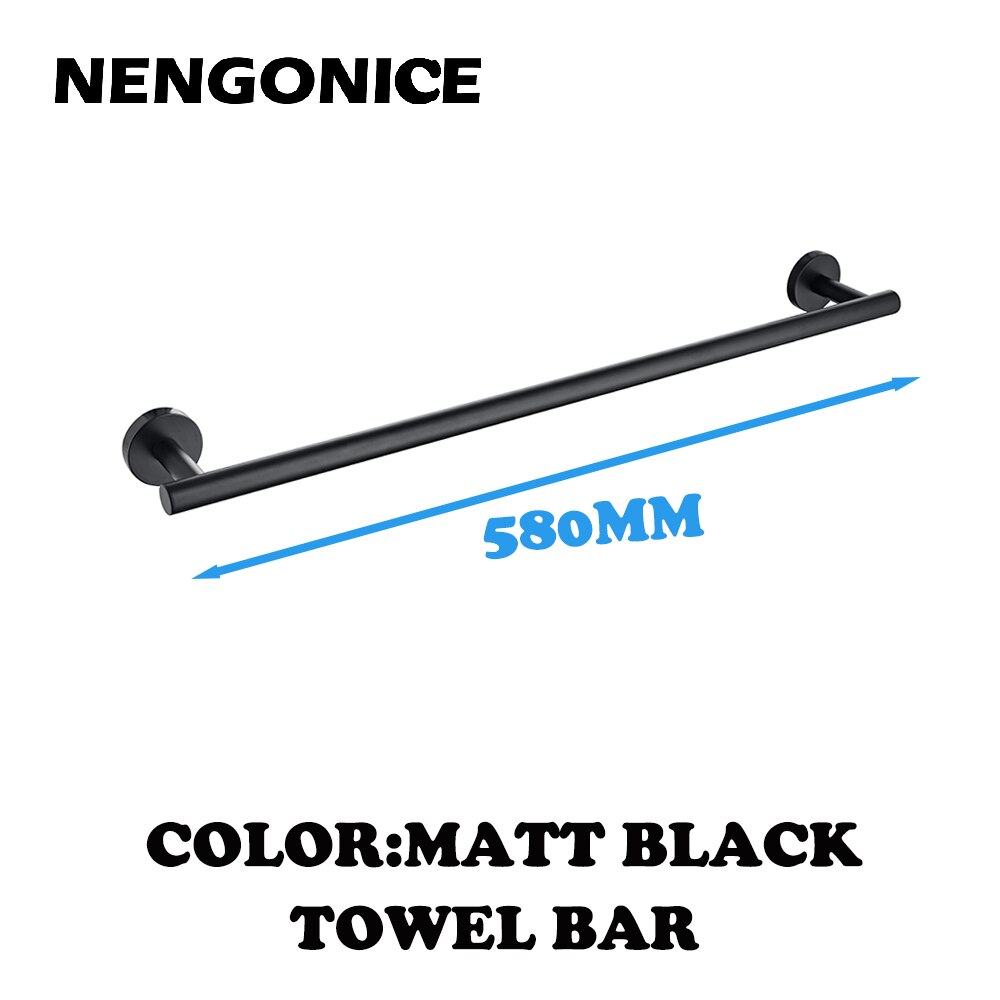 Stainless Steel Brushed Black Polished Towel Bathroom Accessories