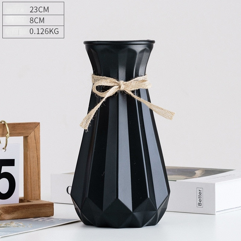 Sleek Plastic Flower Vase