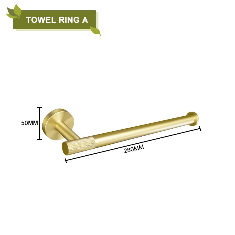 Brushed Gold Stainless Steel Bathroom Accessories