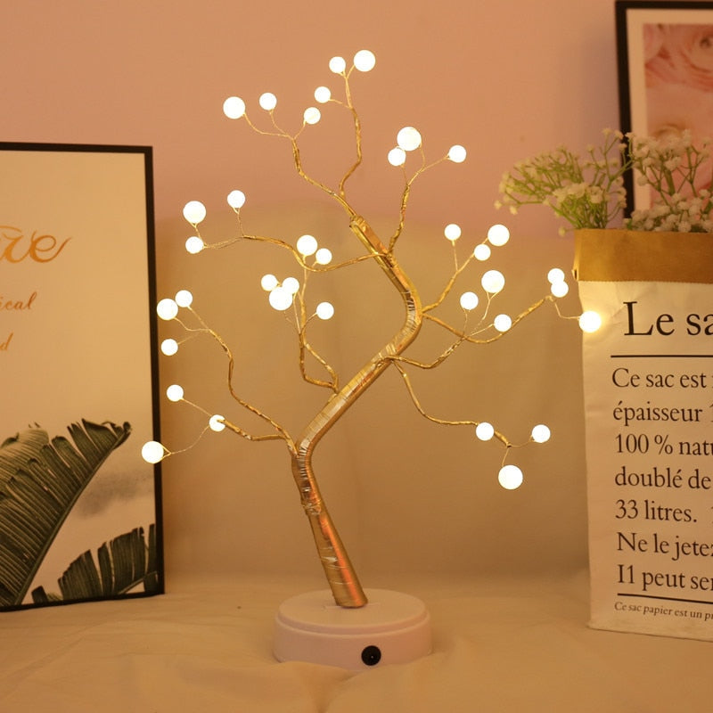 Tree Light, Easter Day Gift,DIY Artificial Tree Lamp for Bedroom