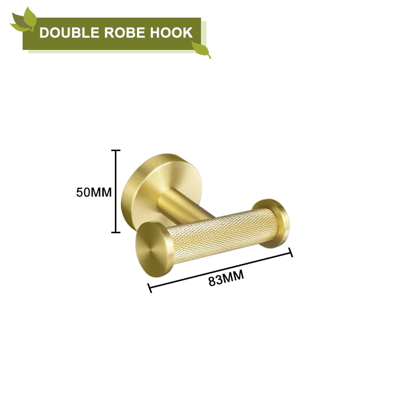 Brushed Gold Stainless Steel Bathroom Accessories