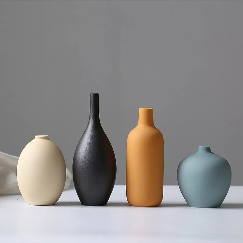 Coloured Porcelain Vases