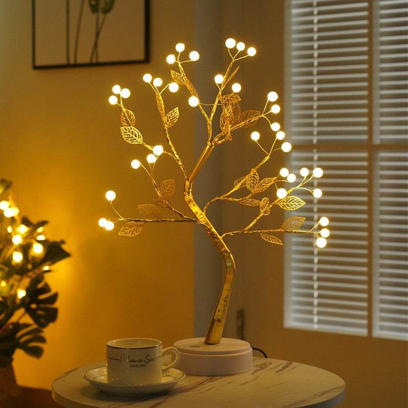 Tree Light, Easter Day Gift,DIY Artificial Tree Lamp for Bedroom