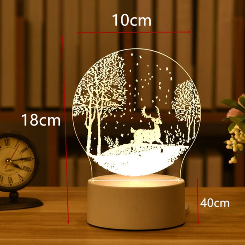 USB LED Night Light in Various Shapes