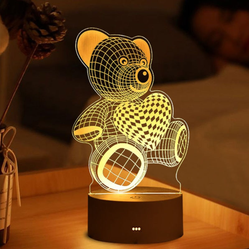 USB LED Night Light in Various Shapes