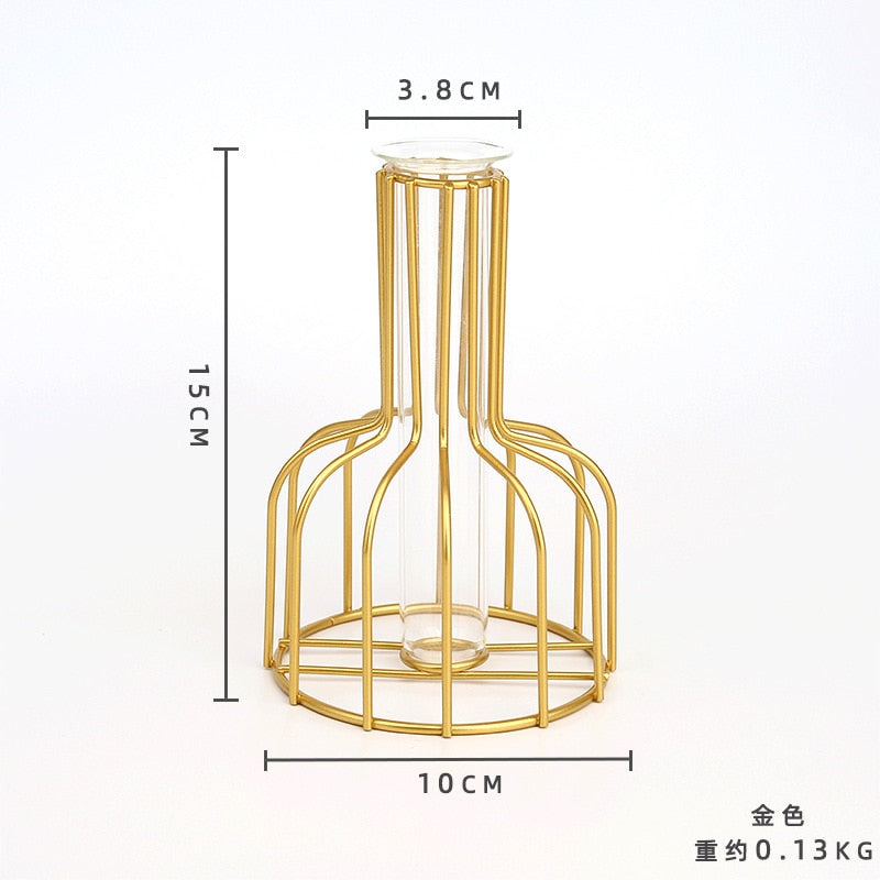 Metal Golden Vase Decoration