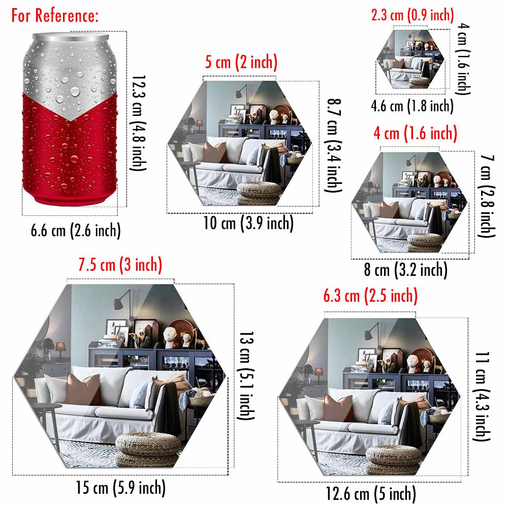 Self Adhesive Decorative Wall Mirrors Stickers